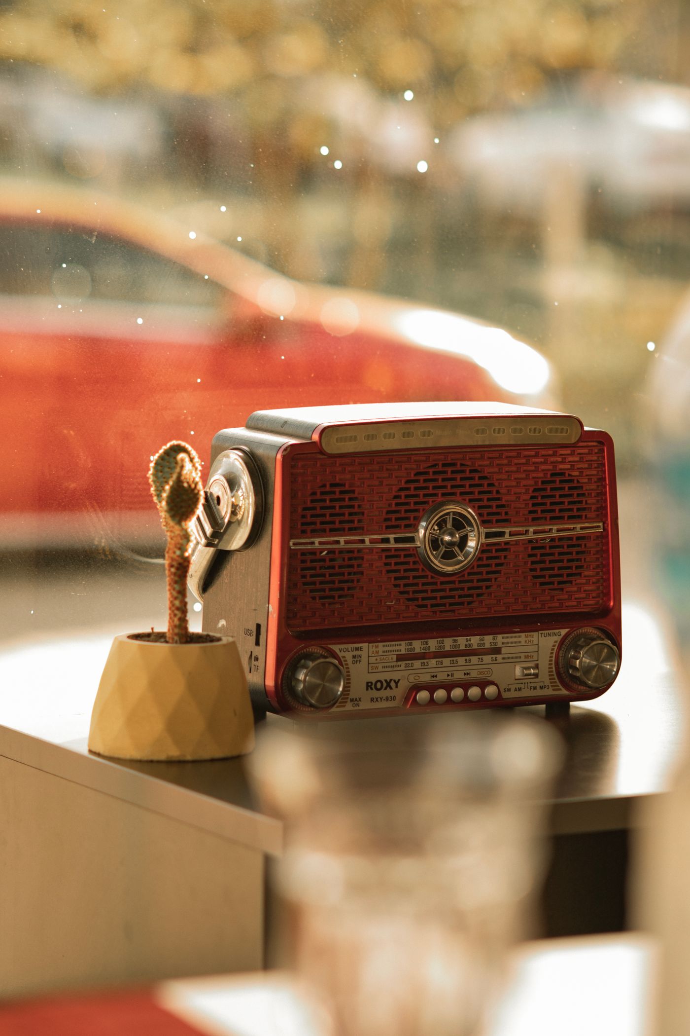 Vintage radio with warm, nostalgic character